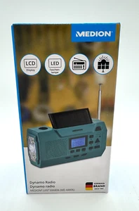 MEDION LIFE E66806 Dynamo-Kurbelradio UKW Solarpanel Akku Batteriebetrieb SOS - Bild 1 von 6