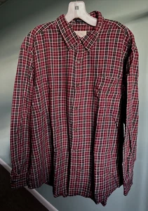 Camisa de franela roja a cuadros St. John's Bay para hombre talla XL - Imagen 1 de 5