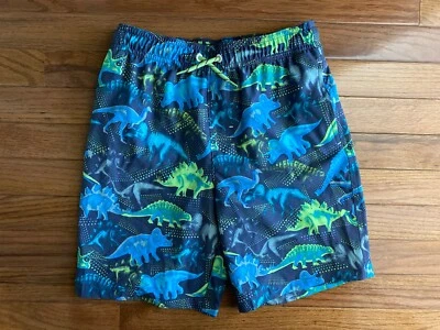 Boys WONDER NATION Dinosaurs Swim Shorts Bathing Suit Size Large (10-12) - Image 1 of 4