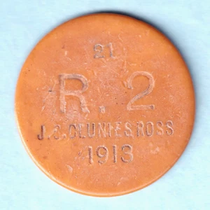Cocos Keeling Islands.. 1913 2 Rupees.. Fine - Imagen 1 de 2