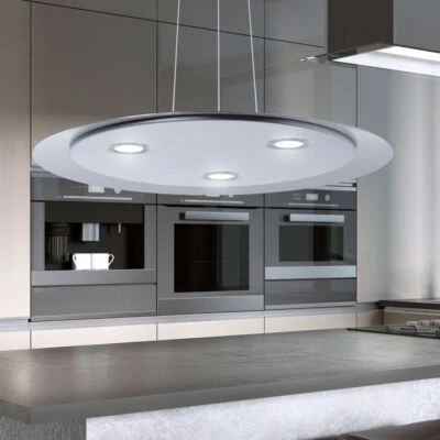 Lampada Pendente Luce Sala da Pranzo 3-Flammig LED Cromo Lampada da Soggiorno - Immagine 1 di 2