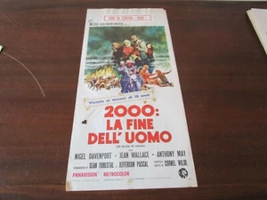 LOCANDINA ORIGINALE 2000 LA FINE DELL'UOMO NIGEL DAVENPORT 1971 - Picture 1 of 2