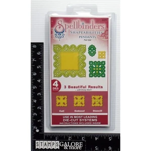 SPELLBINDERS RELIEVE MOLDEABILIDADES CORTE PLANTILLA 4 TROQUELES S4-270 COLGANTES ISLA JUSTA  - Imagen 1 de 2