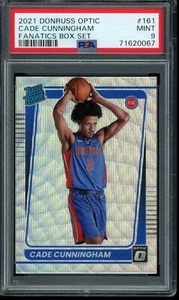 2021-22 Donruss Optic #161 Cade Cunningham Silver Wave Fanatics PSA 9 71620067 - Picture 1 of 2