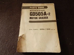 komatsu motor grader GD505A-2 parts book manual serial # 50491 and up - Picture 1 of 6