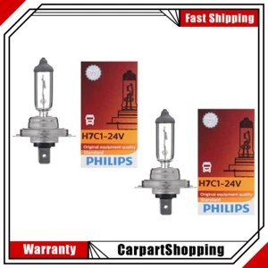 2X H7 Xenon Philips Headlight Light Bulbs Hi/lo Beam Fits 2007-2009 Audi Q7 HU21 - Picture 1 of 3