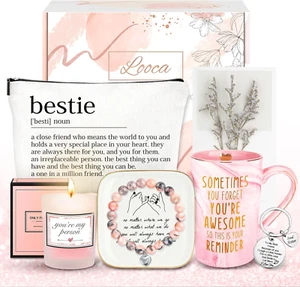Best Friend Cesta de Regalo de Cumpleaños Único Conjunto de Regalo de Amistad Mujeres Bestie BFF Nuevo - Imagen 1 de 8