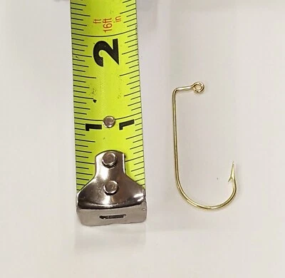 Ganchos de plantilla de oro 100-3/0 Eagle Claw 575 para moldes de plantilla Foto 1 de 2