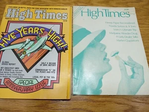 1974 1st Edition High Times News Magazine And 1979 Anniversary Issue - Picture 1 of 9