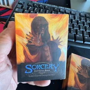 1 x Sorcery Contested Realm Beta Flamecaller Fire Preconstructed Deck New Sealed - Picture 1 of 1