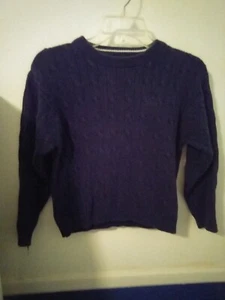 IZOD child's navy cable knit sweater SZ S/8R - Picture 1 of 4