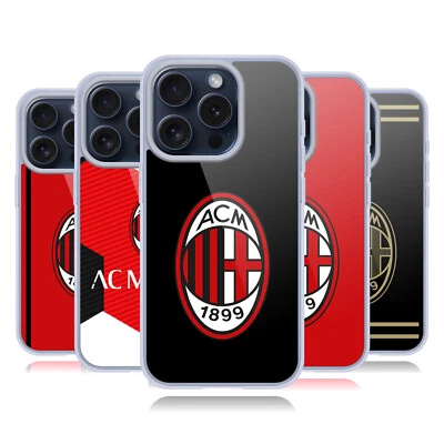 FUNDA OFICIAL AC MILAN ESCUDO GEL MÓVIL FUNDA PARA APPLE iPHONE TELÉFONOS MÓVILES