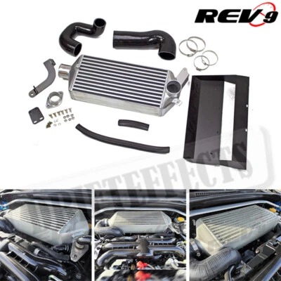 For 08-14 WRX GH EJ25 REV9 Turbo Top Mount Intercooler Kit Direct Bolt on 400hp+ - Image 1 of 4