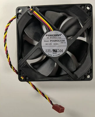 Foxconn PVA092G12M F09-AS 92x92x25mm Gehäuselüfter 92mm - Gereinigt - Bild 1 von 2
