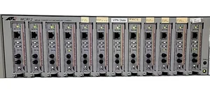 Allied Telesyn Chassis AT-MCR12 Ethernet Media Converter AT-MC102XL  - Picture 1 of 4