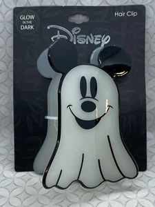 Boxlunch Disney Mickey Mouse Ghost Figural Claw Hair Clip Glow Halloween - Picture 1 of 6