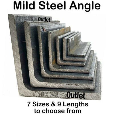Mild Steel ANGLE Iron 20 Mm - 75 Mm Bandsaw Cut From UK Metal Distributor • 3.95£