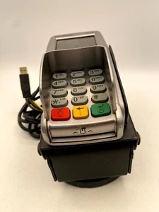 Verifone VX 820 Pin Pad Credit Card Terminal Silver Wired 3.5" Color Touchscreen - Picture 1 of 9