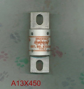 FUSIBILE SHAWMUT A13X450 A13X 450 130 VOLT 450 AMP TIPO 4 - Foto 1 di 3