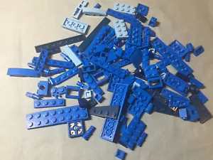 O Lego Lot 115 Assorted Blue Plates & Tiles Dark Blue Standard Medium Slopes - Picture 1 of 9