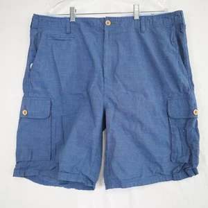 Orvis Shorts Mens 38 Cargo Pocket Outdoor Casual Cotton Flat Front Blue - Picture 1 of 7