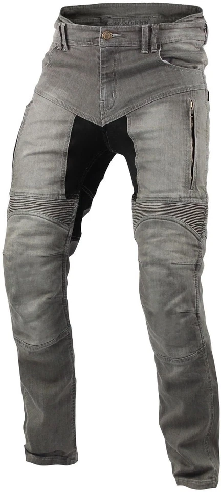 Jeans moto pantaloni con kevlar protezioni ginocchia e fianchi omologate CE C.E.