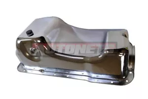 83-93 Ford 5.0 V8 Mustang Chrome Dual Sump Oil Pan Stock 302 SBF Hot Rod - Imagen 1 de 1