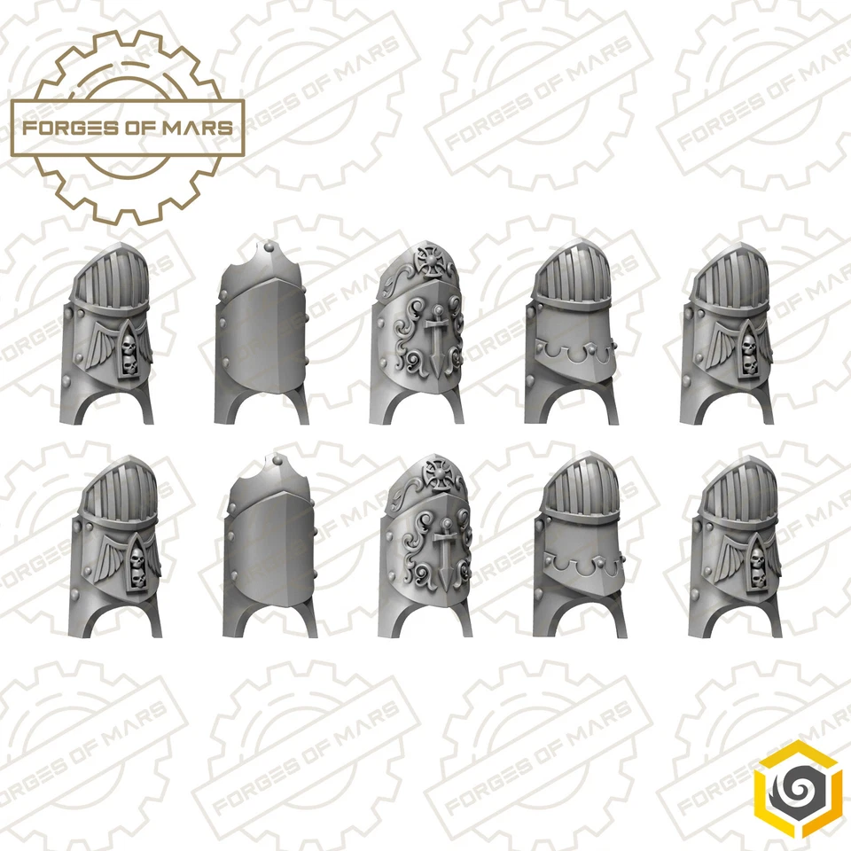 Space Knights - Emerald legion - Eternal Pilgrims Destroyers Shinpads (x10) - Imagen 1 de 1