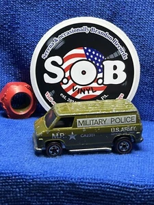 Hot Wheels Redlines 1974 Military Police Super Van 1:64 EX Cond Green Diecast - Picture 1 of 8
