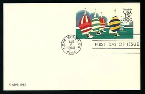 USA 1984 : Vela Olimpiadi - cartolina postale FDC - Picture 1 of 1