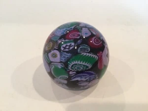 Vintage Paperweight Galliano Ferro Murano Tutti Frutti Glass Millefiori Italy - Picture 1 of 6