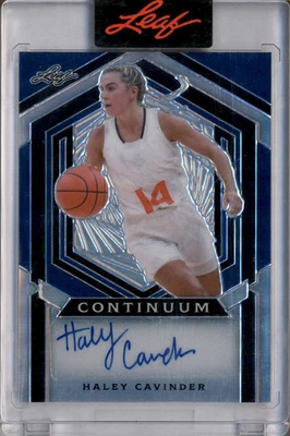 2023 Leaf Continumm Blue Autograph Haley Cavinder Auto /64 - Image 1 of 2