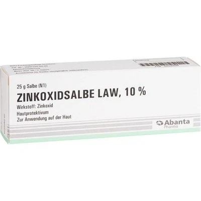ABANTA PHARMA GMBH 3x ZINKOXIDSALBE LAW 10% 25 G PZN 4030096
