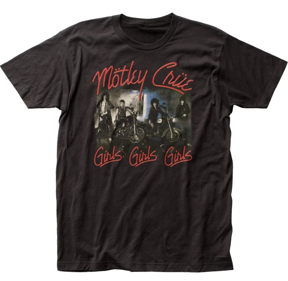Motley Crue Girls Girls Girls T Shirt Men Rock Band Tee Classic Music Blac,White - Image 1 of 1