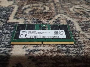 SK Hynix 16GB DDR5 SODIMM 1Rx8 PC5-5600B SA0 1010 XT Single 16GB SODIMM RAM - Zdjęcie 1 z 4