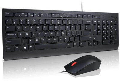 Lenovo Essential Wired Keyboard & Mouse Combo - German (Black) 4X30L79897 - Image 1 of 4