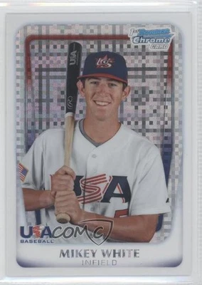 2011 Bowman Chrome USA 18U National Team Refractors X-Fractor /299 Mikey White - Image 1 of 2