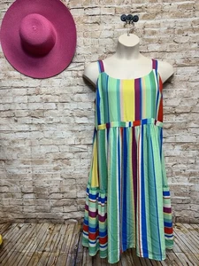 Vestido solero Maree Pour Toi colorido a rayas para mujer 18 - EXCELENTE - Imagen 1 de 7