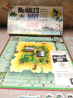 1962 Transogram MCHALE'S NAVY Board GAME. Good Shape, 100% Complete.  - Image 1 of 4