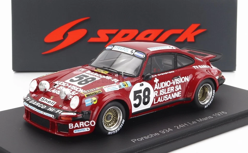 1/43 SPARK-MODEL - PORSCHE - 911 934 3.0L TEAM PORSCHE CLUB ROMAND N 58 24h S982 - Immagine 1 di 1