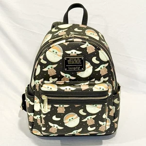 Disney Parks Loungefly Grogu Baby Yoda STAR WARS Mandalorian Mini Backpack - NEW - Picture 1 of 7