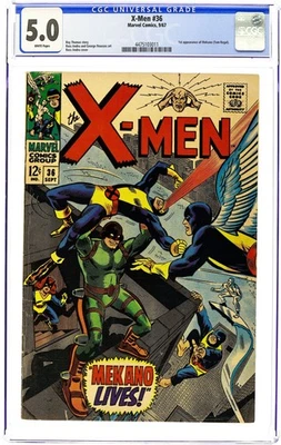 Uncanny X-Men #36 CGC 5.0 1967 4475103011 - Image 1 of 2