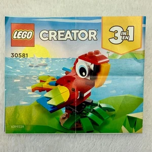 LEGO Solo Manuale Istruzioni: Creator 3 In 1 30581 Pappagallo Tropicale - Foto 1 di 4