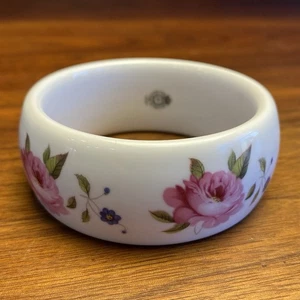 Vintage Porzellan Royal Worcester England Floral Scroll Armband Fine Bone China - Bild 1 von 9