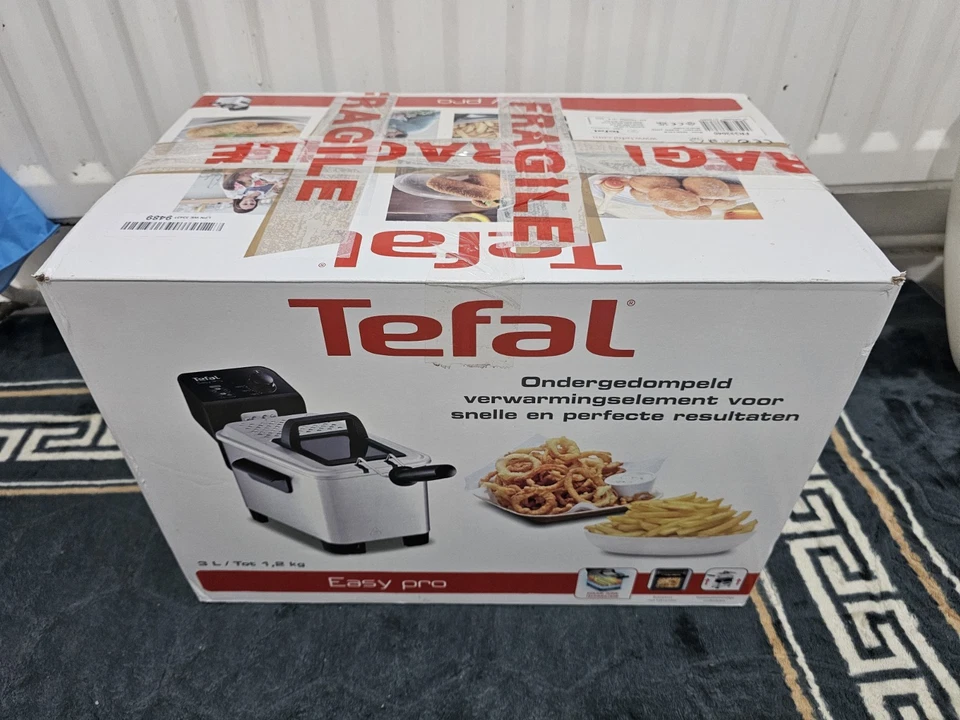Tefal Deep Fryer Easy Pro, Stainless Steel, 3L capacity, 1.2kg, 4 Portions. - Image 1 of 4