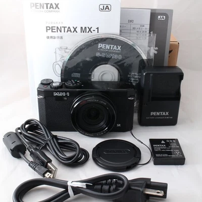 Pentax MX-1 Classic Black Compact Digital Camera Japan Seller Tested - Image 1 of 4