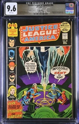 1972 Justice League of America 98 CGC 9.6  Pedigree Batman Superman Flash - Image 1 of 2