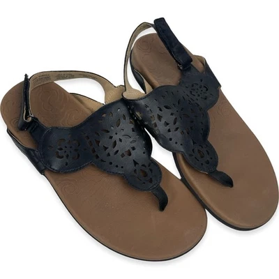 Sandalias Rockport para mujer de cuero negro CH4437 talla 7,5 M cómodas Foto 1 de 4