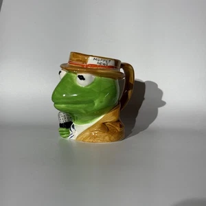 Vintage Muppets Kermit der Frosch, 3-D Kopf, Porzellan Kaffeebecher, Jim Henson Company - Bild 1 von 7