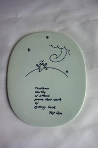 Royal Copenhagen Fajance Piet Hein China Wandrelief 1959 - mit Lichtwahn - Bild 1 von 7